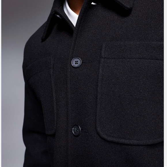 ASOS Design Wool Look Shacket - Picture 2 of 2